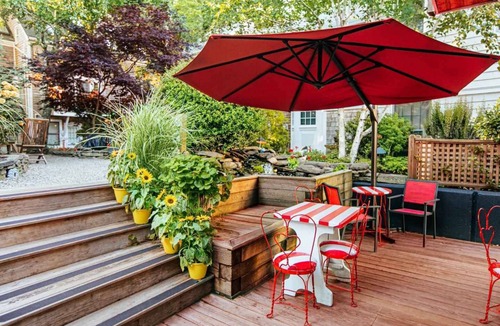 Provincetown Hotel | Romantic Queen Room with Balcony, Fireplace & Monument Views - Downtown Provincetown
