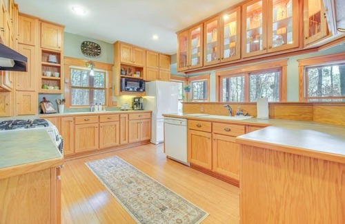 Clarksville Cabin | Secluded 3-bedroom cabin in serene Clarksville, close to local amenities.