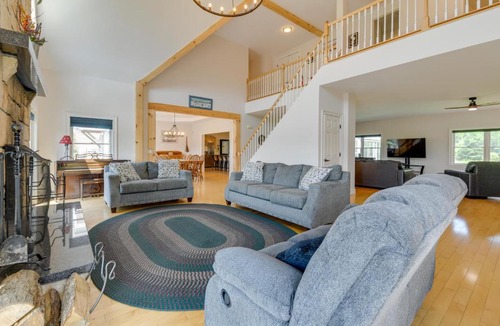East Calais House | Secluded Family Getaway Near Stowe: Deck & Hot Tub