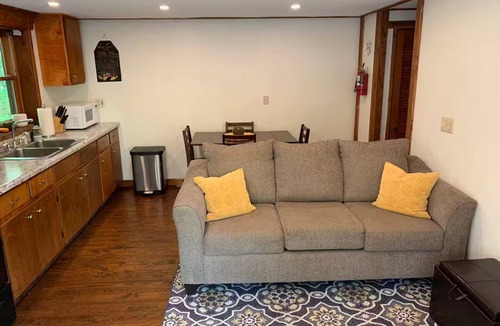 Carpenter Cabin | Secluded Goldfinch Cabin 20 Minutes to Athens with Outdoor Hot Tub
