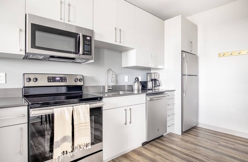 St. Elizabeth's Apartment | Sleek Brighton 1BR w/W/D, Pool, near T & Restaurants, by Blueground