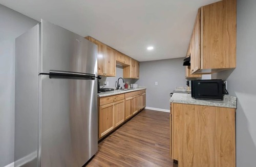 Glasgow Apartment | Spacious Backyard Fireplace Mins from Downtown