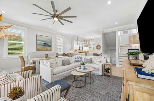 San Juan House | Spacious Balcony, Gulf Views, and Private Pool Near Beach Access
