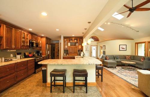Raymond House | Spacious Luxury Retreat on Raymond Pond | Game Room & Private Dock