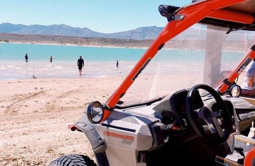 Levan RV Rental | Spacious Pet-Friendly Safari Tent on Yuba Lake with Spectacular Views for a Memorable Glamping Escape in Utah
