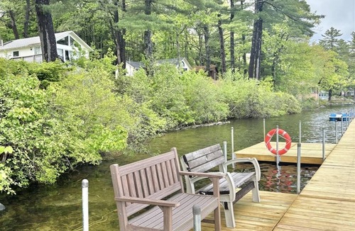 South Casco Cabin | STEPS AWAY FROM A SHARED SANDY BEACH. BOAT SLIP ON THOMAS POND