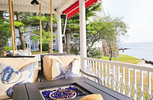 Groton House | Steps to Waterfront Golf! Private Backyard Beach w/Loungers & Umbrellas