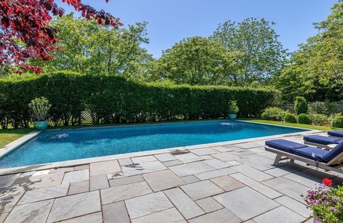 East Hampton North House | Stone Patio with Lush Plantings, Close to Downtown