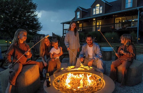 Logan House | Stoneveil Retreat | Pond Hot Tub Sauna