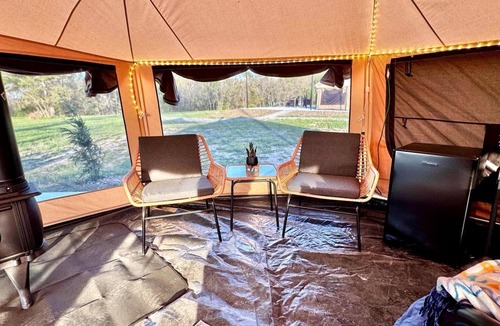 Tahlequah House | Stunning Bell Tent on a Beautiful Gated Property with Incredible River Views and River Access in Tahlequah, Oklahoma