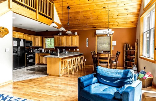 Dover-Foxcroft Cabin | Stunning Cabin Surrounded by Trees and Fire Pit Provided in Bowerbank, Maine