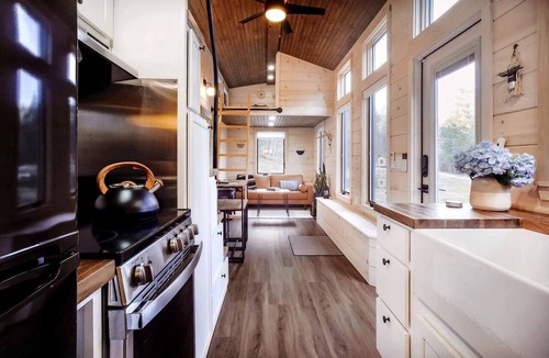 Chester Cabin | Stunning Cedar Tiny House with Sauna Access for a Romantic Getaway in Chester, Vermont