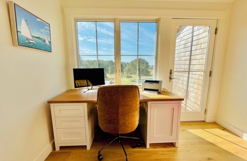 Edgartown House | Stunning Compound Steps to Katama Bay, Heated Pool, Dock, Sauna,& More