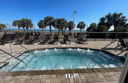 Downtown Myrtle Beach Apartment | 🏖️Stunning Ocean Views | Pools + Hot Tub | Bay View Resort 1707B🏖️