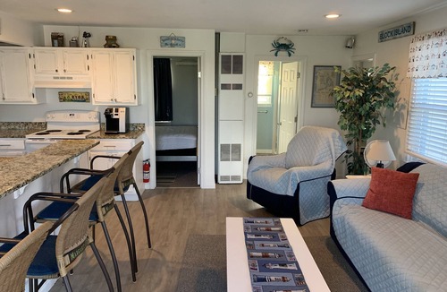 Breakwater Village Cottage | Summer, Winter rental with private beach