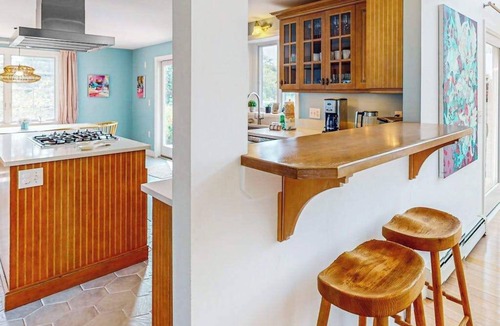 Truro House | Sun-filled escape with hot tub, deck, bikes, grill, W/D, & central AC