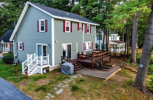 Lochmere House | Sunset View Lake Front Living with Dock & Boat Ramp on Lake Winnisquam
