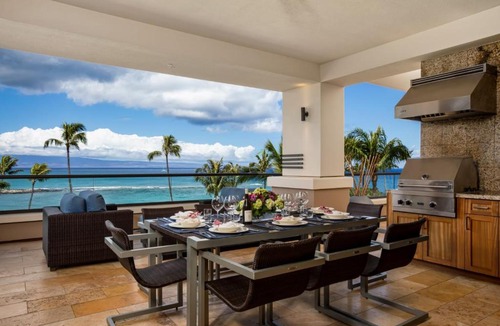Montage Kapalua Bay Apartment | The Resort at Kapalua Bay Ocean View 3 BR Sleeps 10 Luxury Resort Living Complimentary Car with 6 Nights MON-1303 by KBM