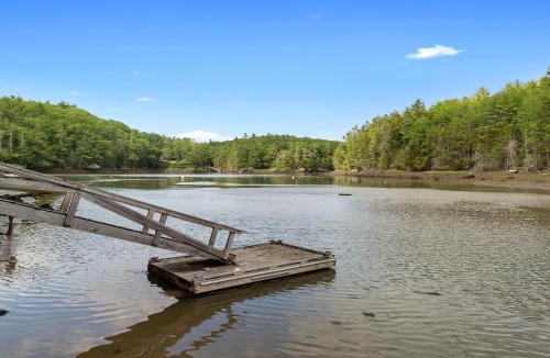 Boothbay House | Tranquil private riverfront home w/tidal dock & large yard