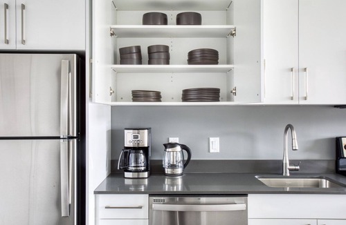 St. Elizabeth's Apartment | Trendy Brighton 1BR w/W/D, Gym, near T, Shops + Dining, by Blueground