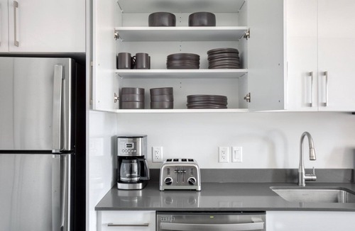 St. Elizabeth's Apartment | Trendy Brighton 1BR w/W/D, Gym, near T, Shops + Dining, by Blueground