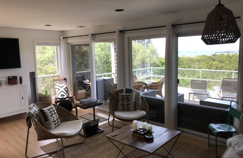 Montauk Condo | Updated Modern Waterfront condo with private beach, pool, tennis, pier & more.