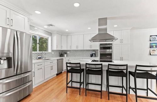 West Yarmouth House | Walk to the Beach - Modern Home w/FirePit, Bikes, Office, Grill + More!