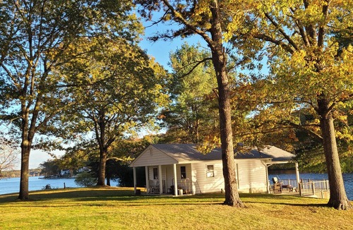 Voluntown Cabin | Waterfront 1-bedroom cabin on 11+ acre waterfront estate on beautiful Beach Pond
