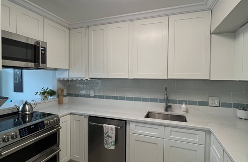 Fells Point House | Waterfront area with gated front yard gated parking
