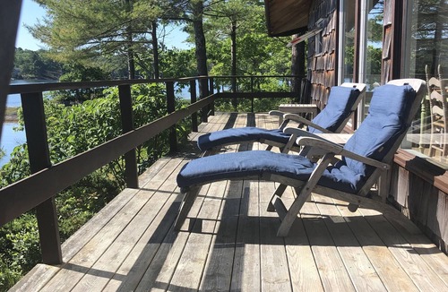 Wiscasset Cottage | Waterfront Cottage with Panoramic Views, Deep Water Dock