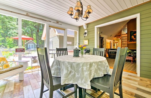 Great Pond Cottage | Waterfront Great Pond Cottage w/Hot Tub & Deck!