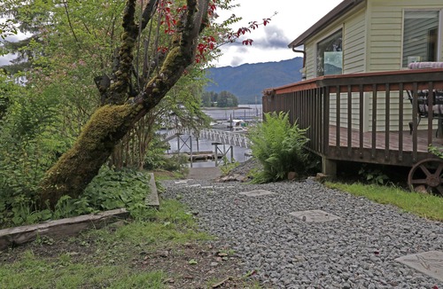 Ketchikan House | Waterfront home with a dock for your boat not far from the marina.