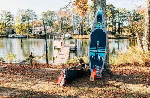 Mount Holly House | Waterfront w Private Dock Firepit Bunk Room