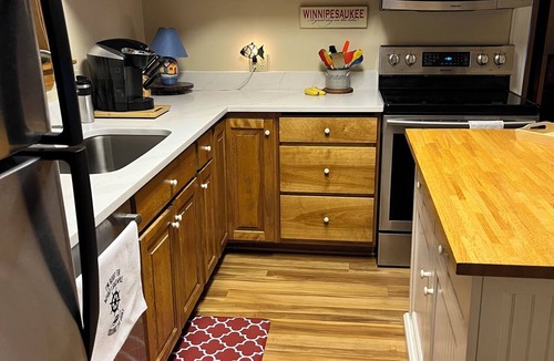 West Alton Cottage | Winni waterfront - cozy, clean, pet friendly, boat dock and best view ever!
