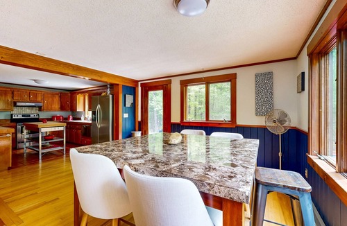 Naples House | Woodland house with furnished wraparound deck, washer/dryer, & safe