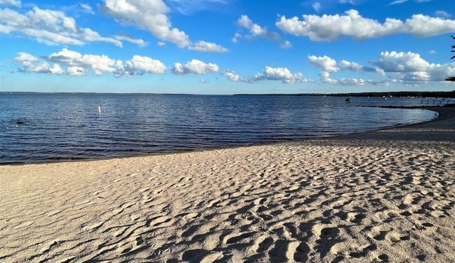 0.4 mile walk away from the Sebago Town Beach.