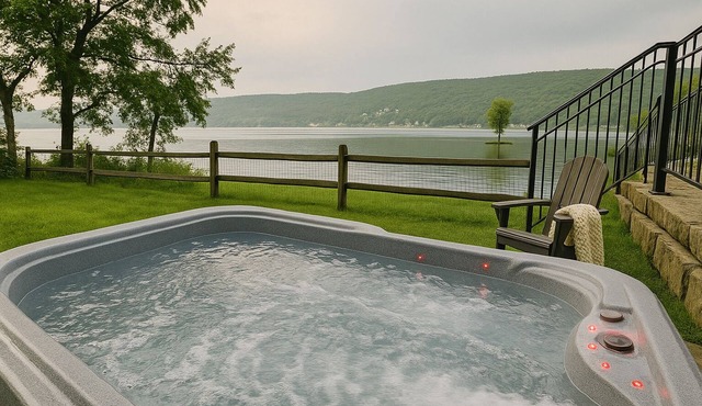 200Ft Lakefront, Multi-Level Patios, Hot Tub, Game Room and views for days