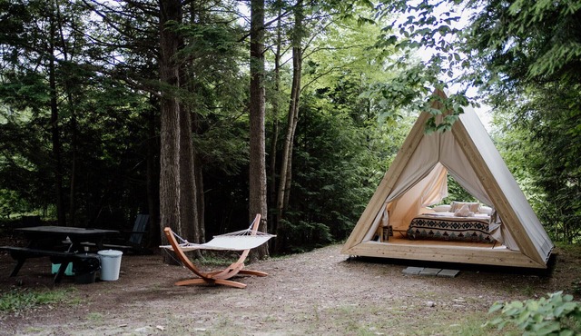 A-Frame Site 2 | Queen Bed | Pond View