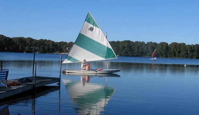 Avoid crowds with private lakefront beach perfect for large groups!