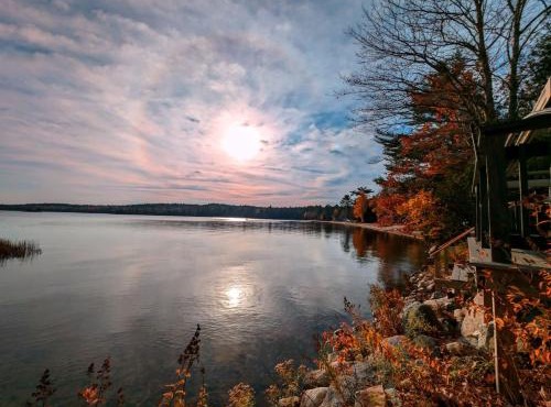 Back of the Moon Lakefront Camp family watersports fire pit 1 dog beach sleeps 8