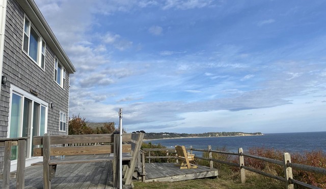 Beachfront Home On Cape Cod Bay with Wraparound Deck
