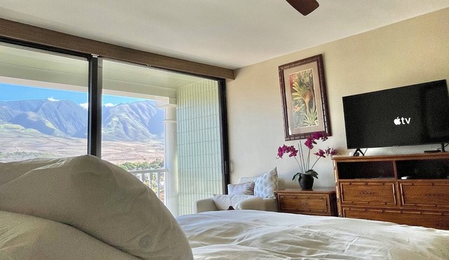 Beachfront Studio Favorite with Turtles, Monk Seals, Surf & Mountain View