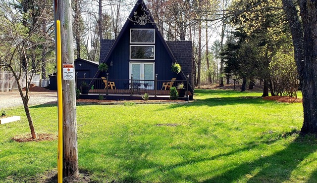 Beautiful A Frame Cottage located right on the ATV Trail-short walk to the Lake!