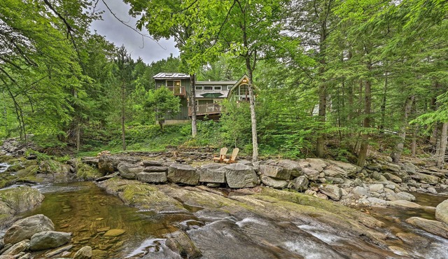 Beautiful Jay Peak Home Near Creek & Waterfalls!
