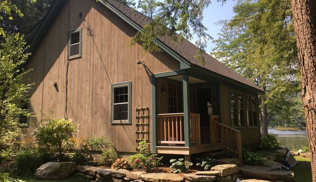 Beautiful Lakefront Home is located in Woods on Cole Pond. Near Stratton
