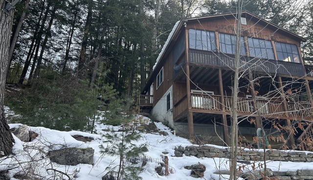 Beautiful summer home on Lake George 17 acres private dock very relaxing n