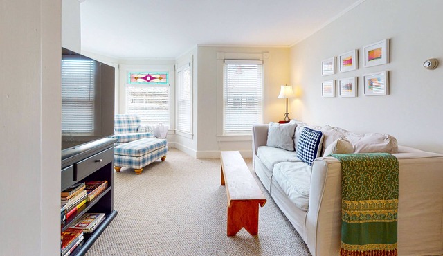 Beautifully decorated downtown apt with lawn, patio, washer/dryer, & streaming
