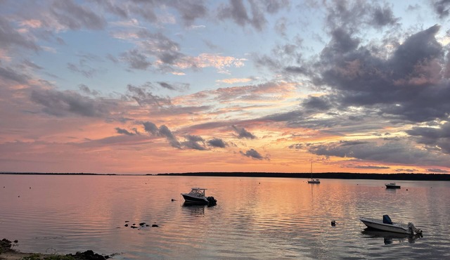 Brand new private beachfront home in Mashpee on Waquoit Bay