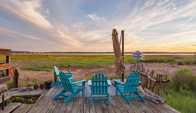 Breathtaking Sunsets on Plum Island at Blue Moon