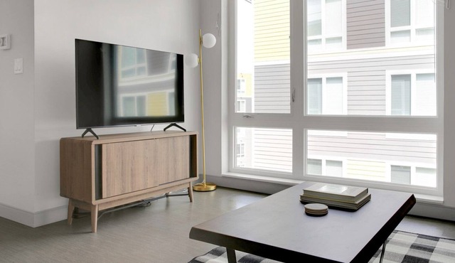 Bright Jamaica Plain 1BR w/ Gym & W/D, near Orange Line, by Blueground
